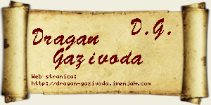 Dragan Gazivoda vizit kartica